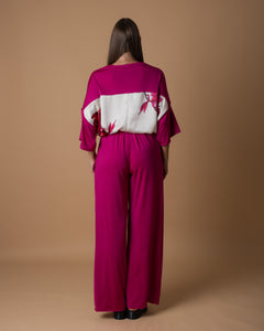Fuchsia wide pants