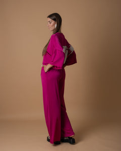 Fuchsia wide pants