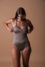 Load image into Gallery viewer, Reversible swimsuit Gold &amp; light blue
