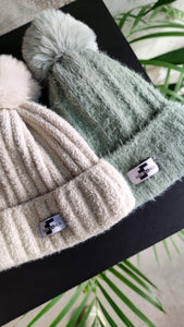 Beanie sage green, beige or grey