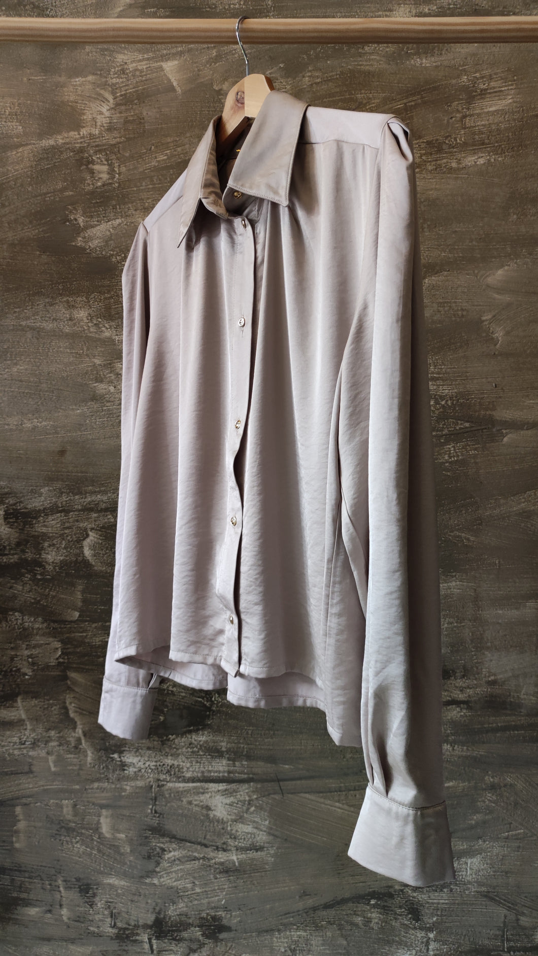 Pleated Silver shirt