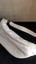 Load image into Gallery viewer, Waist bag in cream, printed or blue silver
