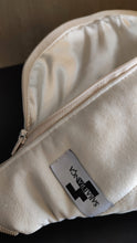 Load image into Gallery viewer, Waist bag in cream, printed or blue silver
