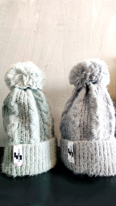 Beanie sage green, beige or grey