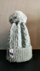 Beanie sage green, beige or grey