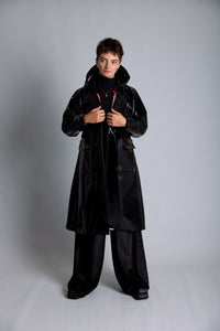 Vinyl Trench coat