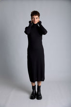 Load image into Gallery viewer, Turtleneck black dress
