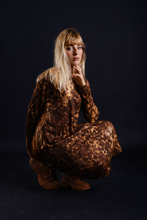 Load image into Gallery viewer, Leopard jersey long dress
