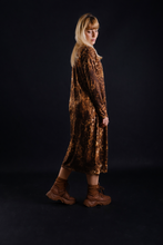 Load image into Gallery viewer, Leopard jersey long dress
