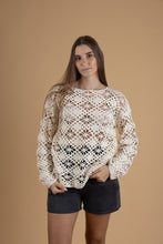 Load image into Gallery viewer, Crochet longe sleeve in 3 colors
