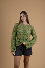 Load image into Gallery viewer, Crochet longe sleeve in 3 colors
