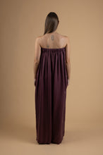 Load image into Gallery viewer, Aubergine pleated jumpsuit
