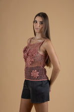 Load image into Gallery viewer, Crochet pink top
