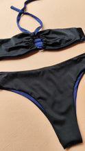 Load image into Gallery viewer, Cai cai bikini in black and navy blue
