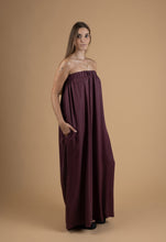 Load image into Gallery viewer, Aubergine pleated jumpsuit
