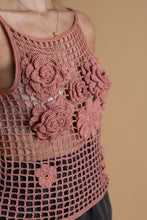 Load image into Gallery viewer, Crochet pink top

