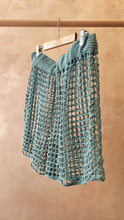Load image into Gallery viewer, Crochet blue shorts
