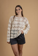 Load image into Gallery viewer, Crochet longe sleeve in 3 colors
