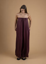 Load image into Gallery viewer, Aubergine pleated jumpsuit
