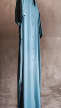Load image into Gallery viewer, Long blue shirt dress
