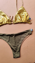 Load image into Gallery viewer, Triangle bikini in gold
