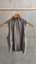 Load image into Gallery viewer, Brown stripped crop top

