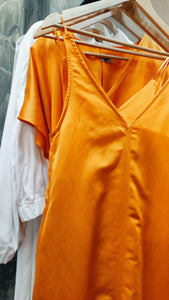 Orange wide dress