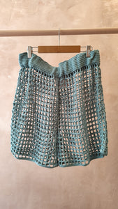 Crochet blue shorts