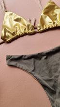Load image into Gallery viewer, Triangle bikini in gold
