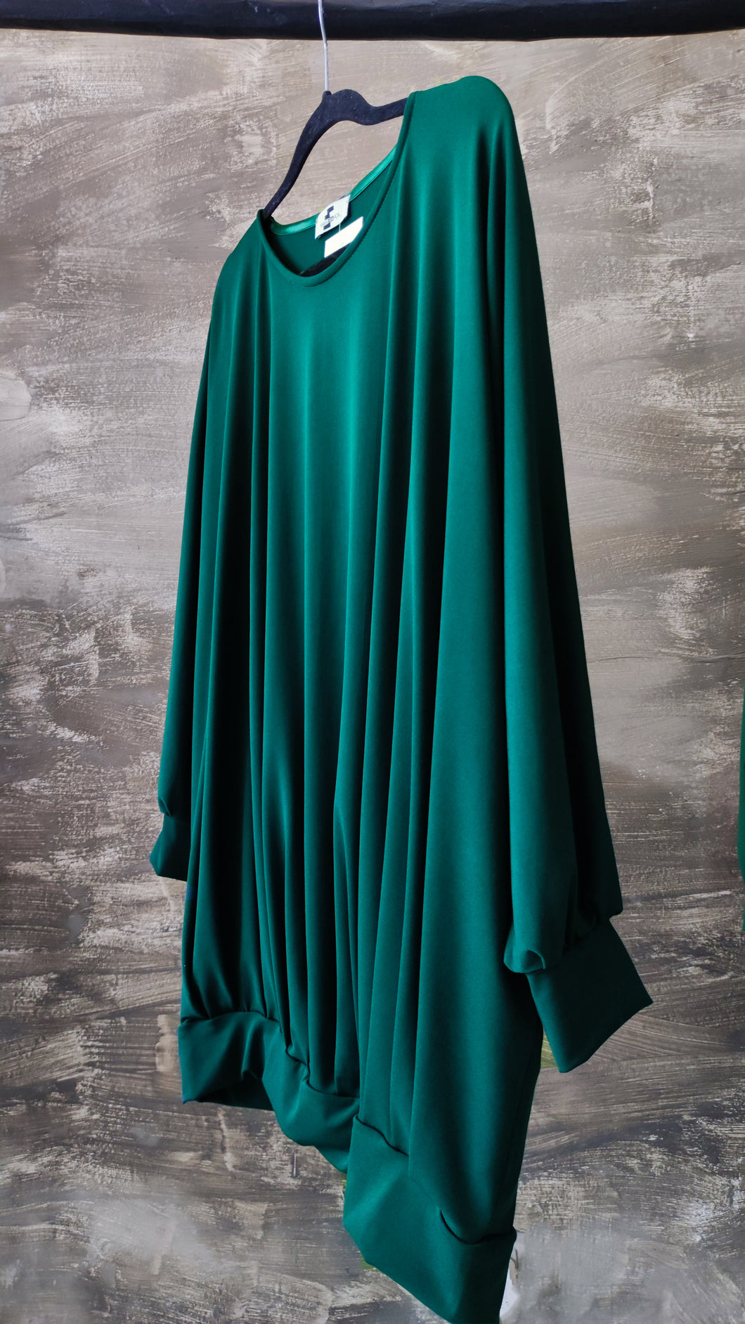 Dark green Pleated Hoodie