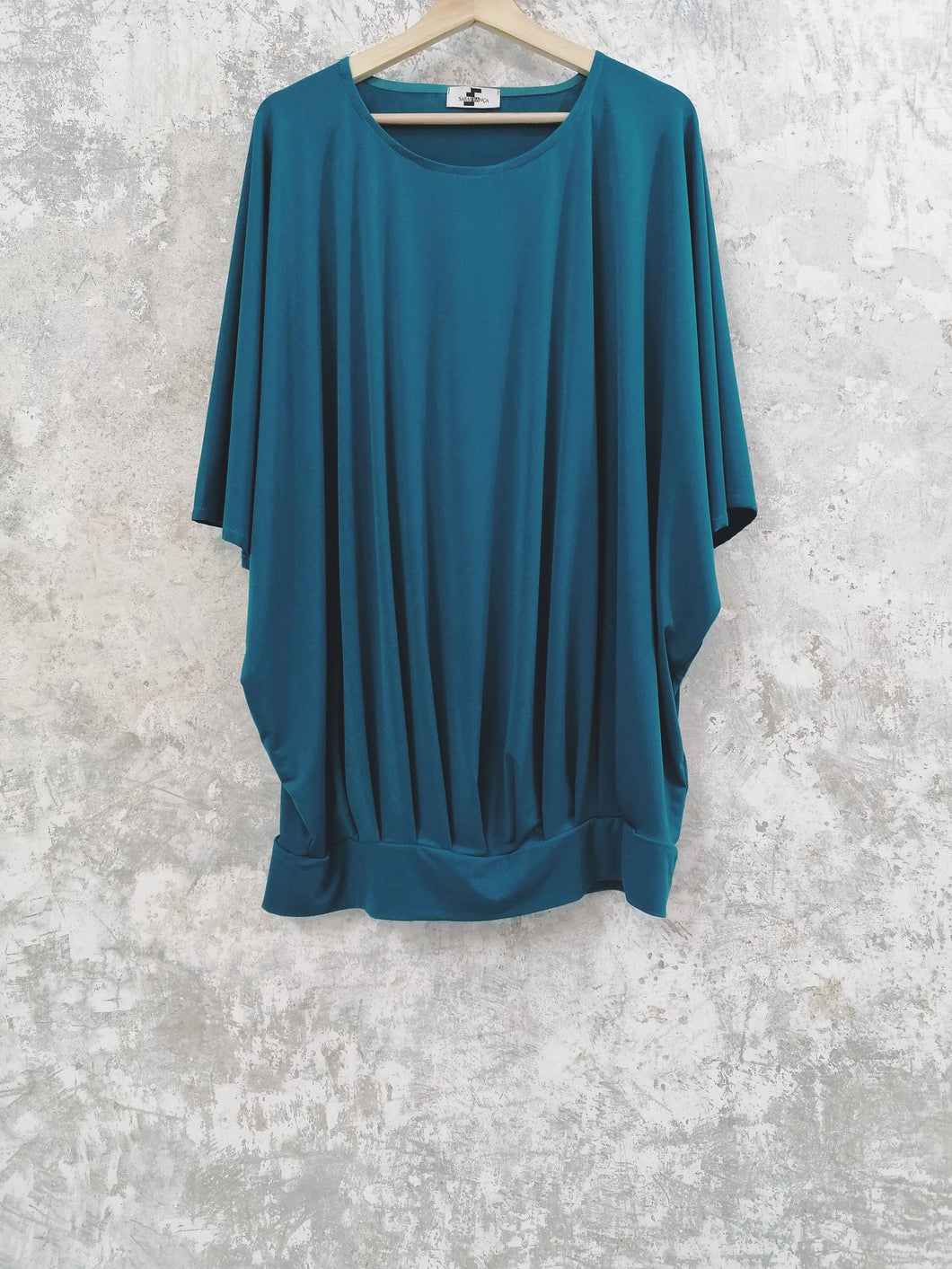 Pleated hoodie dress