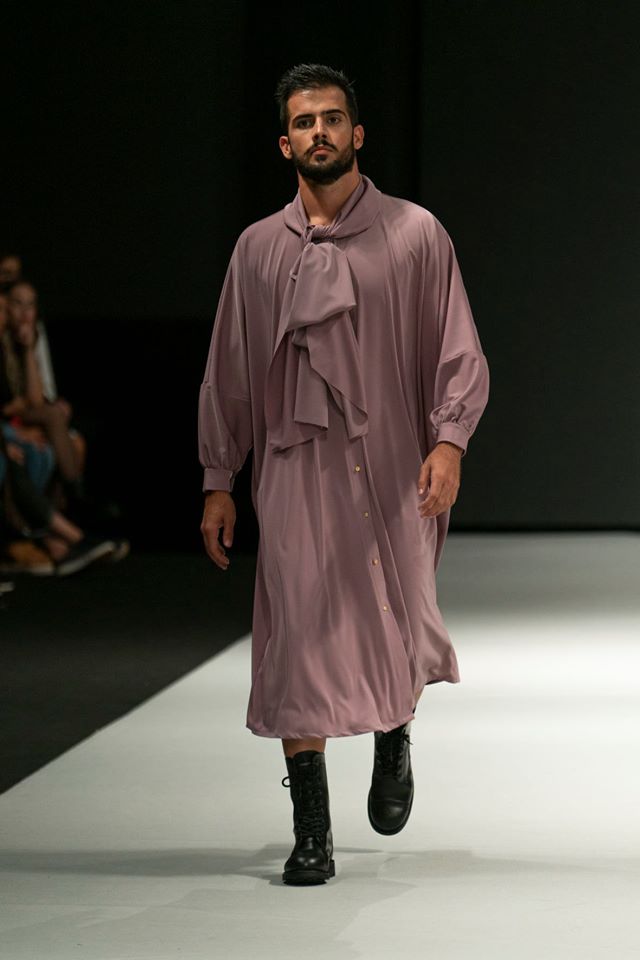 Laced oversized dress