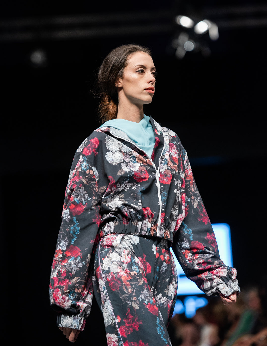 Floral bomber jacket