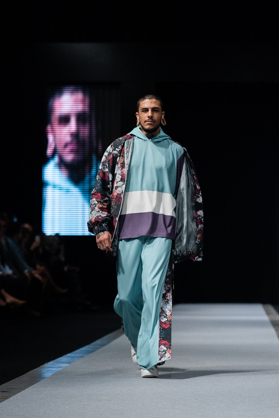 Floral big bomber jacket