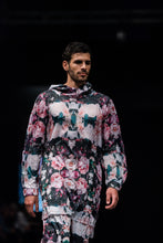 Load image into Gallery viewer, Floral reglan hoodie dress
