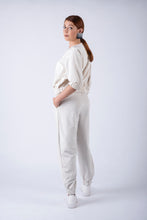 Load image into Gallery viewer, Pearl velvet trackpants
