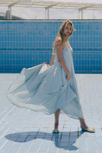 Load image into Gallery viewer, Mint long dress with V back
