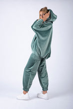 Load image into Gallery viewer, Velvet Pleated Hoodie
