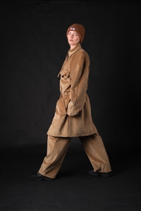 Corduroy unisex coat