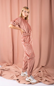 Elastic velvet pants