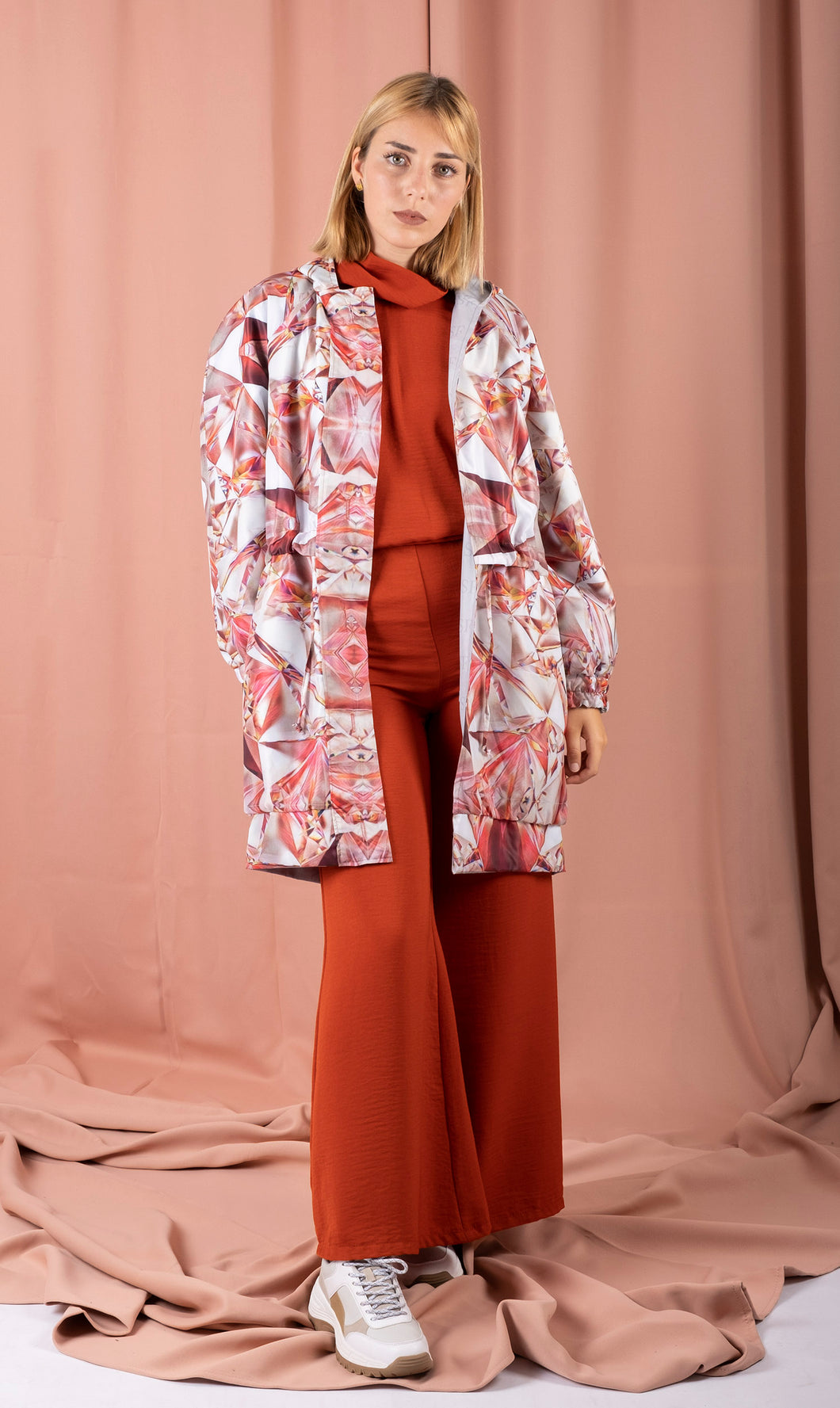 Diamond reversible trench coat