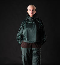 Load image into Gallery viewer, Dark green velvet blouse
