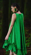 Load image into Gallery viewer, Ruffled circle green dress
