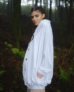American fleece pleated bomber