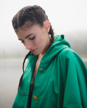 Load image into Gallery viewer, Pleated bomber jacket green and black
