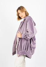 Load image into Gallery viewer, Lilac velvet big bomber
