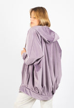 Load image into Gallery viewer, Lilac velvet big bomber

