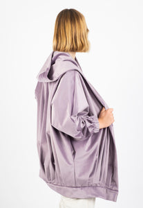 Lilac velvet big bomber