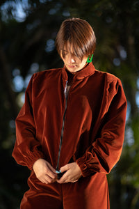 Classic velvet bomber