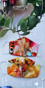 butterfly pattern mask